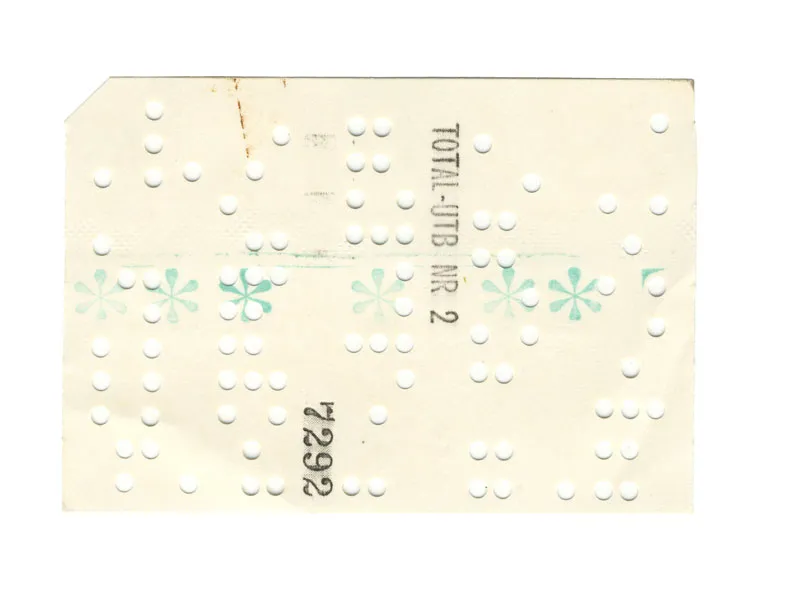 Hc 9 punch card